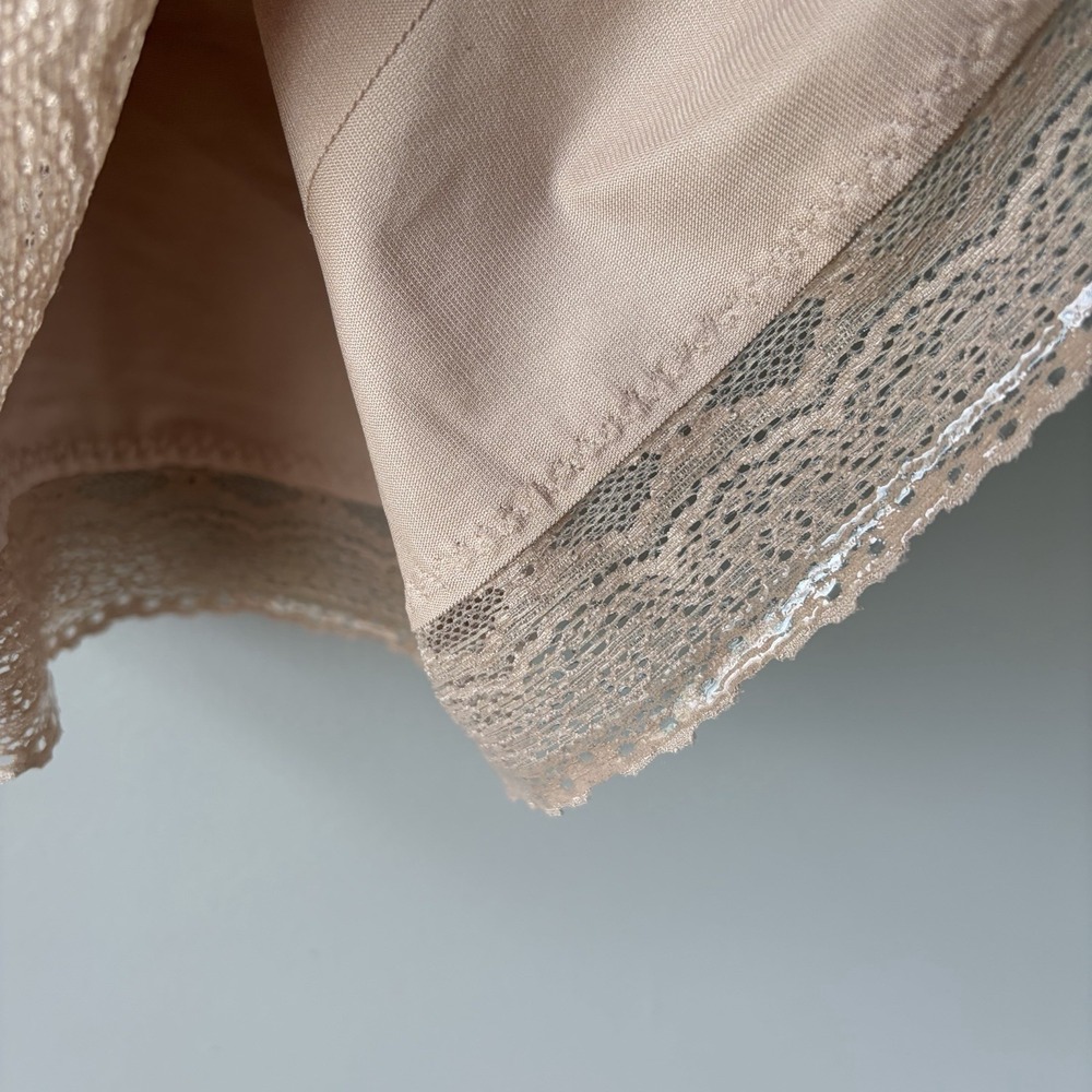 NEW RUBY RIBBON PIN UP CAMI WOMENS size 50 Pale Nude Lace Shapewear - Picture 9 of 12